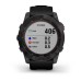Умные часы Garmin Fenix 7x Solar черный с черным силиконовым ремешком