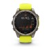 Умные часы Garmin Fenix 8, 47 мм, Solar, Sapphire Titanium with AMP yellow/graphite silicone band