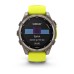 Умные часы Garmin Fenix 8, 47 мм, Solar, Sapphire Titanium with AMP yellow/graphite silicone band