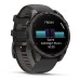 Умные часы Garmin Fenix 8, 47 мм, AMOLED, Sapphire Carbon Gray DLC Titanium with Black/Pebble Gray Silicone Band