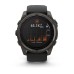 Умные часы Garmin Fenix 8, 51 мм, Solar, Sapphire Carbon Gray DLC Titanium with Black/Pebble Gray Silicone