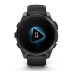 Умные часы Garmin Fenix 8, 47 мм, AMOLED, Sapphire Carbon Gray DLC Titanium with Black/Pebble Gray Silicone Band