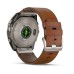Умные часы Garmin Fenix 8, 51 мм, AMOLED, Sapphire bare Titanium, black with chestnut leather band plus graphite silicone band