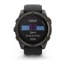 Умные часы Garmin Fenix 8, 51 мм, Solar, Sapphire Carbon Gray DLC Titanium with Black/Pebble Gray Silicone