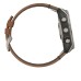 Умные часы Garmin Fenix 8, 51 мм, AMOLED, Sapphire bare Titanium, black with chestnut leather band plus graphite silicone band