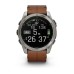 Умные часы Garmin Fenix 8, 51 мм, AMOLED, Sapphire bare Titanium, black with chestnut leather band plus graphite silicone band