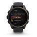 Умные часы Garmin Fenix 8, 43 мм, AMOLED, Sapphire Carbon Gray DLC Titanium with black/pebble gray silicone band