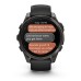 Умные часы Garmin Fenix 8, 47 мм, AMOLED, Sapphire Carbon Gray DLC Titanium with Black/Pebble Gray Silicone Band