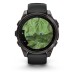 Умные часы Garmin Fenix 8, 47 мм, AMOLED, Sapphire Carbon Gray DLC Titanium with Black/Pebble Gray Silicone Band