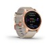 Умные часы Garmin Fenix 7S Sapphire Solar титановый цвета розовое золото с песчаным кожаным ремешком