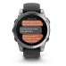 Умные часы Garmin Fenix E, 47 мм, AMOLED, stainless steel with a black silicone band
