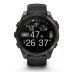 Умные часы Garmin Fenix 8, 47 мм, AMOLED, Sapphire Carbon Gray DLC Titanium with Black/Pebble Gray Silicone Band