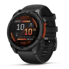 Умные часы Garmin Fenix 8, 47 мм, AMOLED, Slate Gray with black silicone band