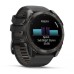 Умные часы Garmin Fenix 8, 51 мм, AMOLED, Sapphire Carbon Gray DLC Titanium with Black/Pebble Gray Silicone