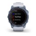 Умные часы Garmin Fenix 7X Sapphire Solar титановый синий минерал DLC с белым ремешком