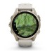 Умные часы Garmin Fenix 8, 43 мм, AMOLED, Sapphire Soft Gold with fog Gray/Dark sandstone silicone band