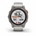 Умные часы Garmin Fenix 7 Pro Sapphire Solar титановый серый с серо-оранжевым ремешком