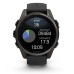 Умные часы Garmin Fenix 8, 43 мм, AMOLED, Sapphire Carbon Gray DLC Titanium with black/pebble gray silicone band