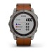 Умные часы Garmin Fenix 7X Sapphire Solar титановый черный с коричневым кожаным ремешком
