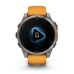 Умные часы Garmin Fenix 8, 47 мм, AMOLED, Sapphire Titanium with spark orange/graphite silicone band