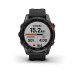 Умные часы Garmin Fenix 7S Solar серый с черным силиконовым ремешком