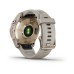 Умные часы Garmin Fenix 7S Sapphire Solar титановый кремово-золотой с светло-песочным силиконовым ремешком