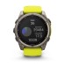 Умные часы Garmin Fenix 8, 51 мм, Solar, Sapphire Titanium with AMP yellow/graphite silicone band