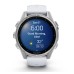 Умные часы Garmin Fenix 8, 43 мм, AMOLED, Silver with White Stone silicone band