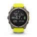 Умные часы Garmin Fenix 8, 51 мм, Solar, Sapphire Titanium with AMP yellow/graphite silicone band