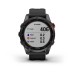 Умные часы Garmin Fenix 7S Solar серый с черным силиконовым ремешком