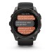 Умные часы Garmin Fenix 8, 51 мм, AMOLED, Sapphire Carbon Gray DLC Titanium with Black/Pebble Gray Silicone