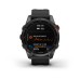 Умные часы Garmin Fenix 7S Solar серый с черным силиконовым ремешком