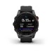 Умные часы Garmin Fenix 7S Solar серый с черным силиконовым ремешком