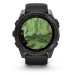 Умные часы Garmin Fenix 8, 51 мм, AMOLED, Sapphire Carbon Gray DLC Titanium with Black/Pebble Gray Silicone