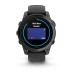 Умные часы Garmin Fenix E, 47 мм, AMOLED, Slate gray steel with black silicone band