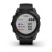 Умные часы Garmin Fenix 7 Sapphire Solar титановый черный DLC с черным ремешком