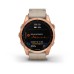 Умные часы Garmin Fenix 7S Sapphire Solar титановый цвета розовое золото с песчаным кожаным ремешком