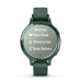 Умные часы Garmin Lily 2 Active цвета Jasper с зеленым силиконовым ремешком