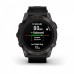 Умные часы Garmin Epix Pro (Gen 2) Sapphire Edition 47 мм, титановый, угольно-серый DLC, черный кожаный ремешок