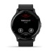Умные часы Garmin Venu 3 черные с серым безелем и кожаным ремешком