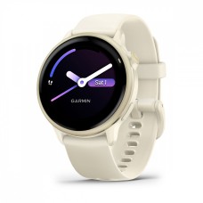 Умные часы Garmin Vivoactive 6 лунно-золотистый с ремешком цвета слоновой кости