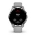 Умные часы Garmin Venu 2 PLUS серые с серебристым безелем и силиконовым ремешком