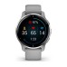 Умные часы Garmin Venu 2 PLUS серые с серебристым безелем и силиконовым ремешком