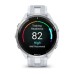 Умные часы Garmin Forerunner 965 белые, титановый безель, с белым ремешком