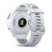 Умные часы Garmin Forerunner 965 белые, титановый безель, с белым ремешком