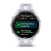 Умные часы Garmin Forerunner 965 белые, титановый безель, с белым ремешком