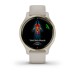 Умные часы Garmin Venu 2S песочного цвета с золотистым безелем