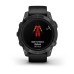 Умные часы Garmin Epix Pro (Gen 2) Standard Edition 47 mm Slate Grey, титановый угольно-серый, DLC, черный силиконовый ремешок