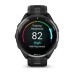 Умные часы Garmin Forerunner 965 черные, темно-серый DLC титановый безель, с черным ремешком