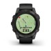 Умные часы Garmin Epix Pro (Gen 2) Standard Edition 47 mm Slate Grey, титановый угольно-серый, DLC, черный силиконовый ремешок